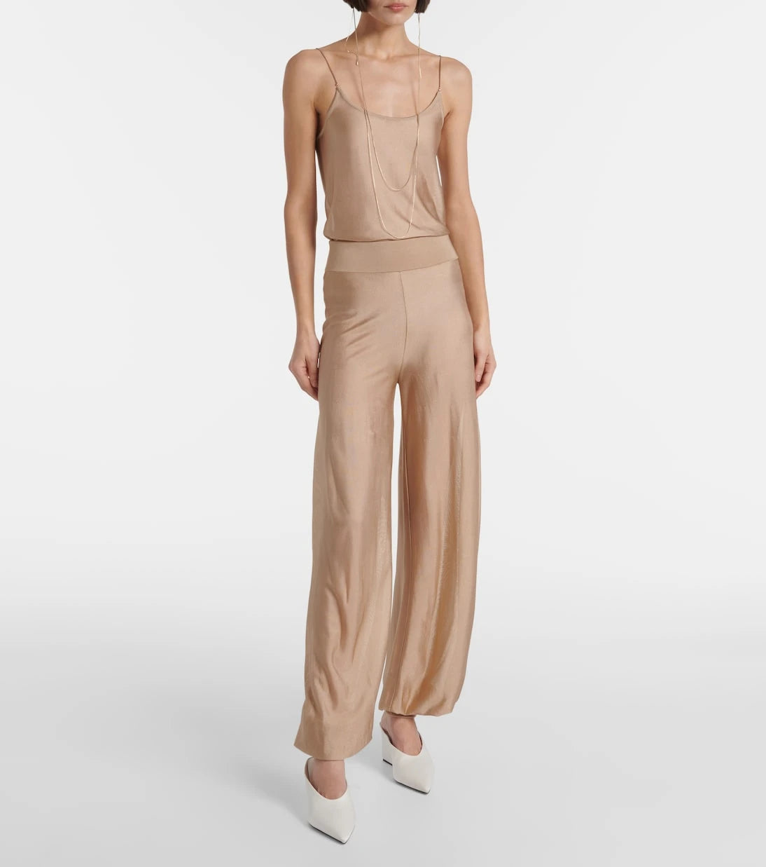 Alaïa - بنطلون بقصة أرجل واسعة منسوج