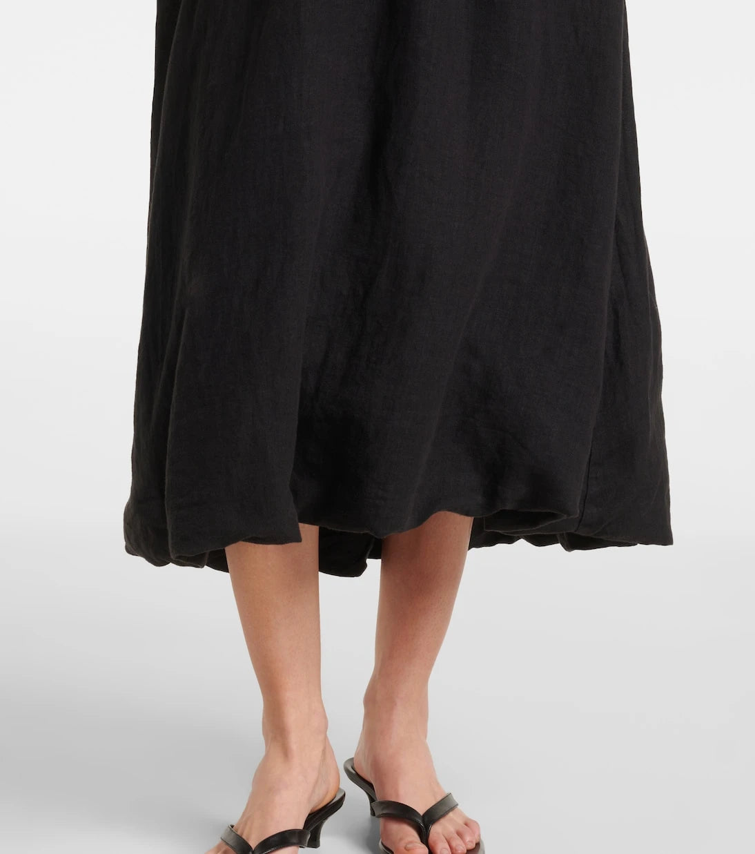 Velvet - Rachelle linen midi skirt