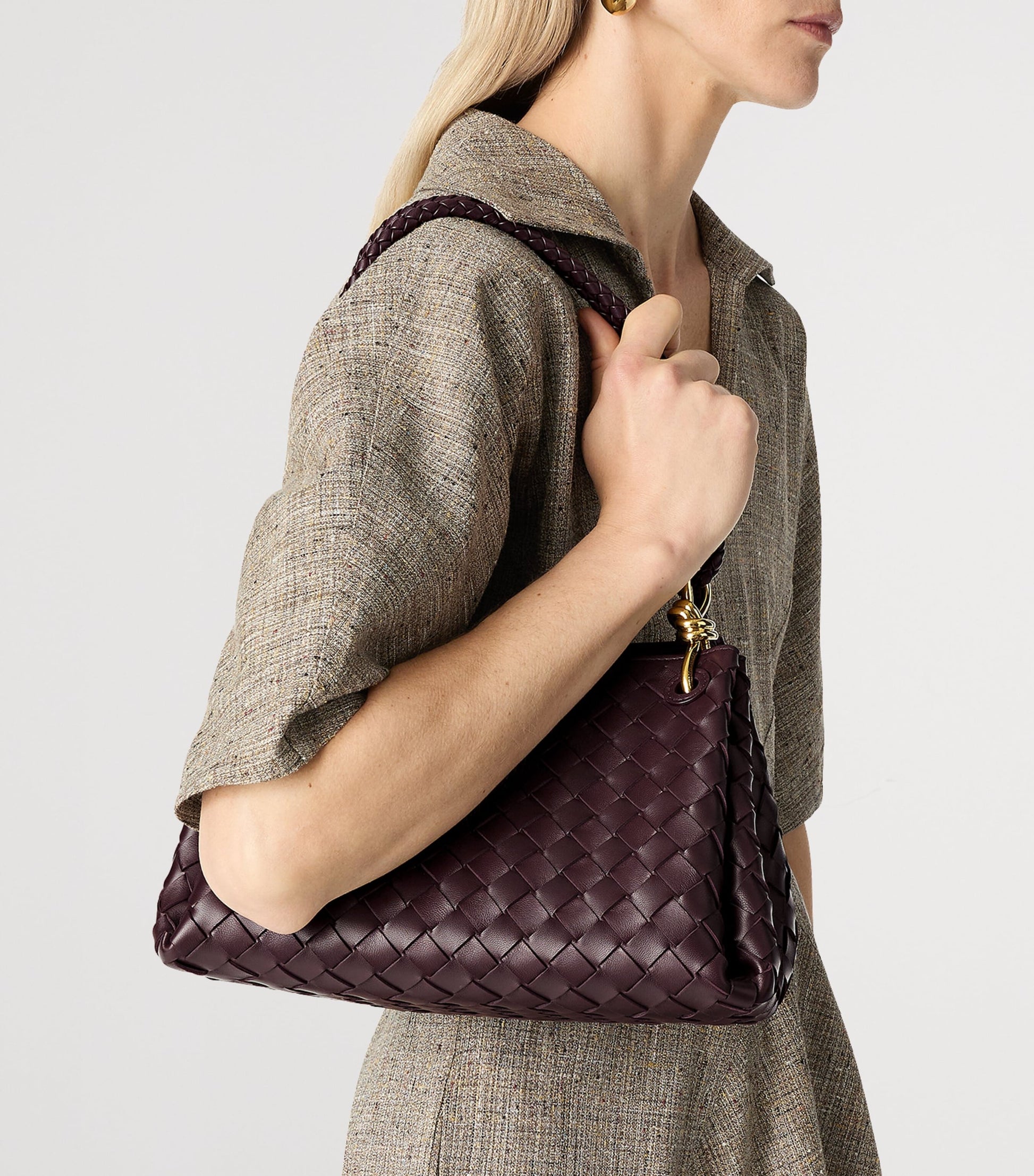 Bottega Veneta Leather Parachute Shoulder Bag