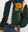 Polo Ralph Lauren Wool-Blend Varsity Jacket DARK GREEN