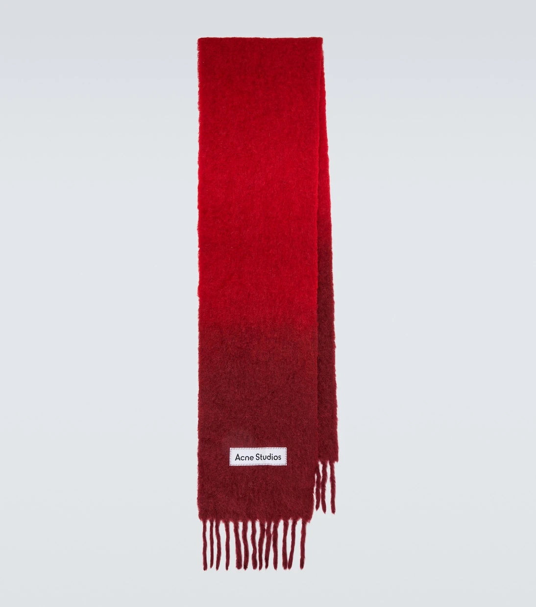 Acne Studios - Logolu püsküllü ombré atkı