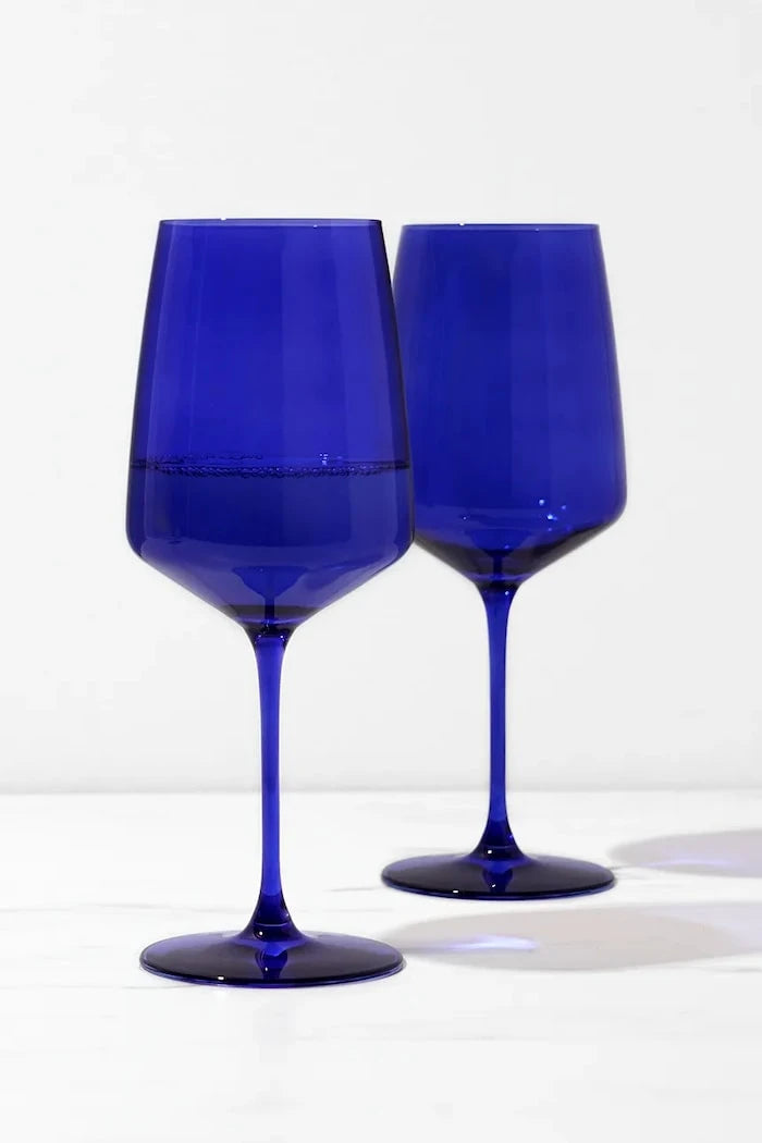 Viski комплект чаши за вино от цветно стъкло 650 ml