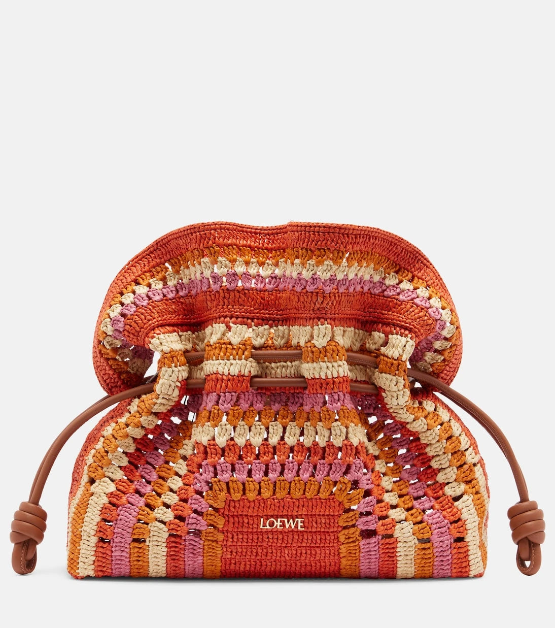 Loewe - Paula's Ibiza Flamenco Medium raffia clutch
