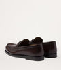 Brushed Leather Loafers