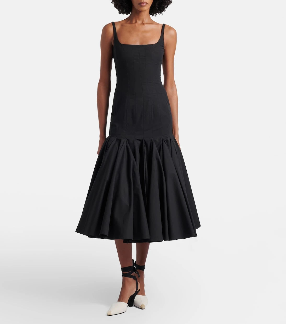 Jacquemus - Agave cotton poplin midi dress