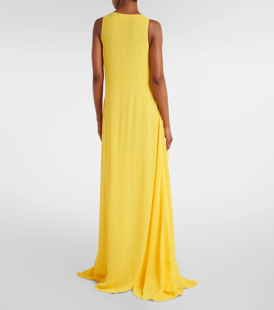 Alaïa - Ruffled georgette maxi dress