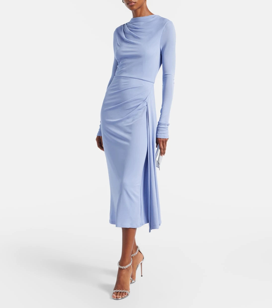 Erdem - Draped jersey midi dress