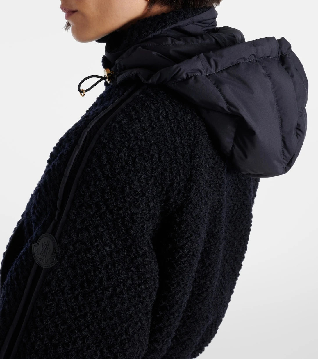 Moncler - Hooded virgin wool down jacket