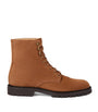 Brunello Cucinelli Suede Lace-Up Boots