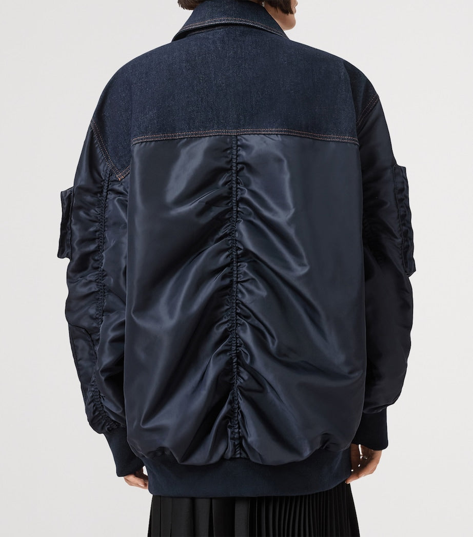 Blue Hybrid Verity Bomber Jacket