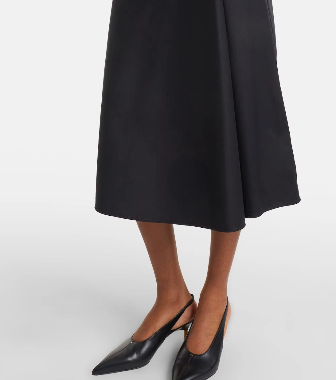 Max Mara - Paggi gathered cotton-blend midi skirt