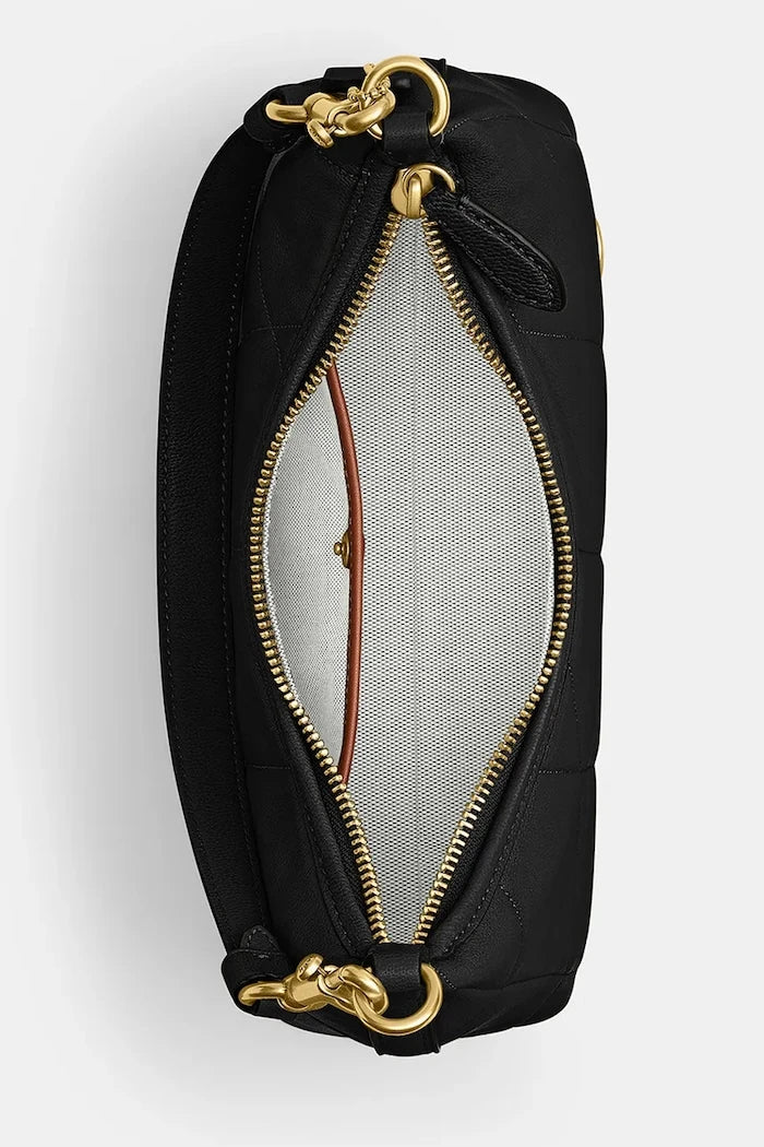 Coach чанта crossbody дамска от кожа Soft Quilted Juliet Shoulder Bag 25