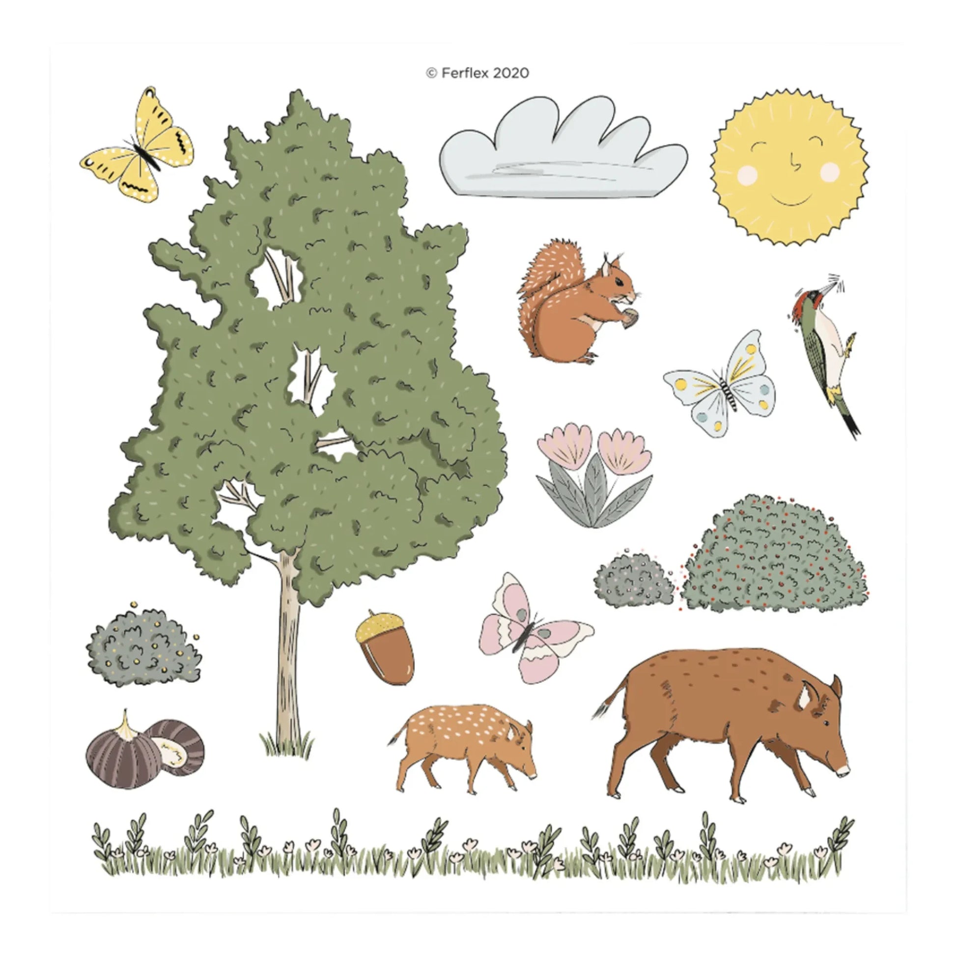 Ferflex - Forest Magnets - Set of 54