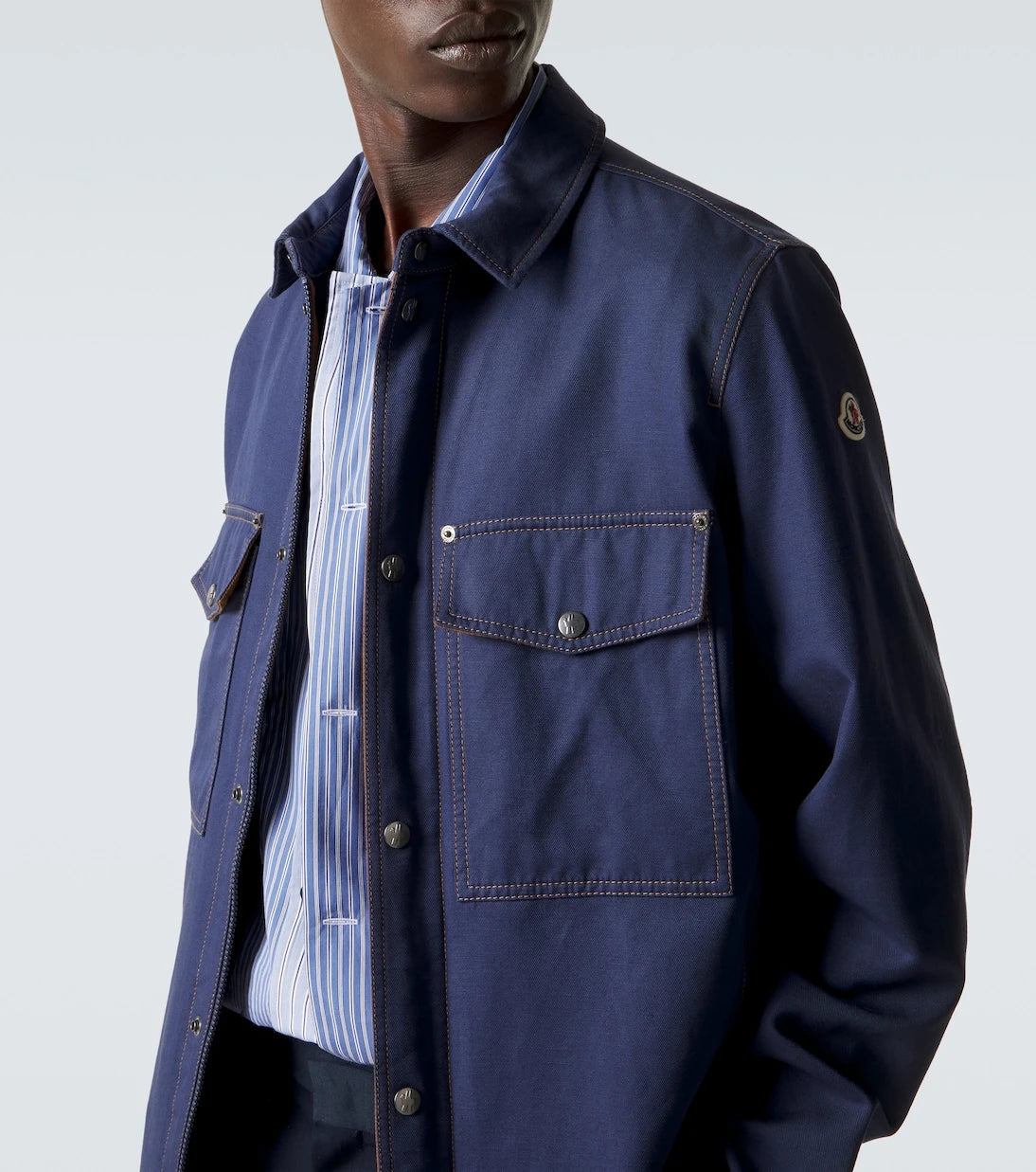 Moncler - Cotton and linen field jacket