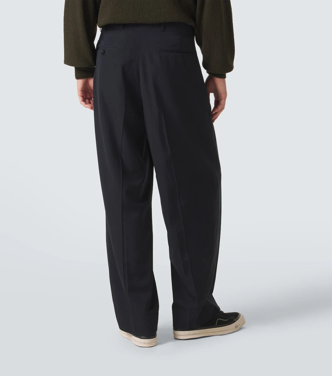 A.Presse - Wool-blend wide-leg pants