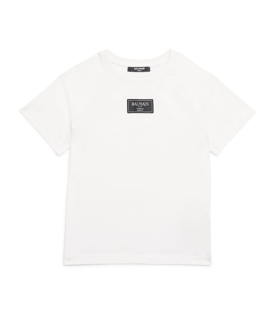 Balmain Kids Cotton Logo Patch T-Shirt (4-14 Years)