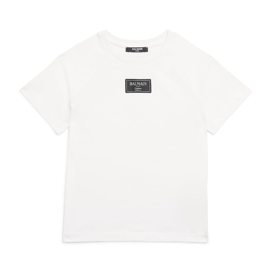 Balmain Kids Cotton Logo Patch T-Shirt (4-14 Years)