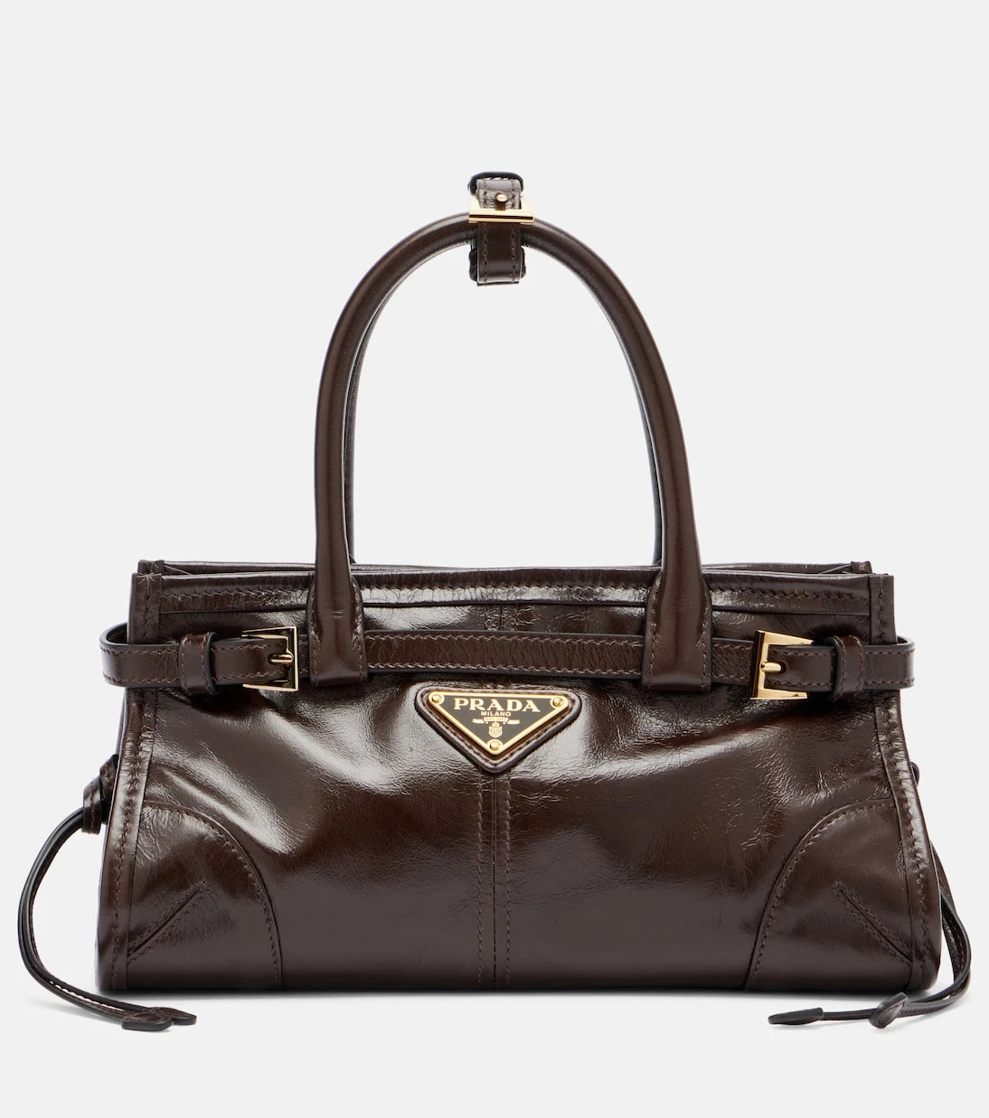 Prada - Prada Bonnie Mini leather top-handle bag