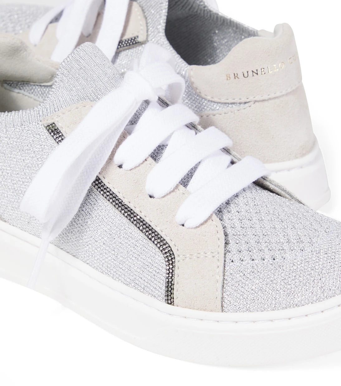 Brunello Cucinelli Kids - أحذية رياضية من الجلد السويدي