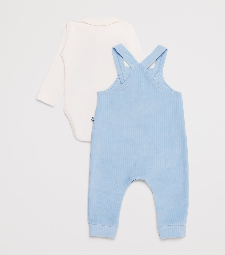 Cotton Bodysuit and Dungarees Set (1-18 Months)
