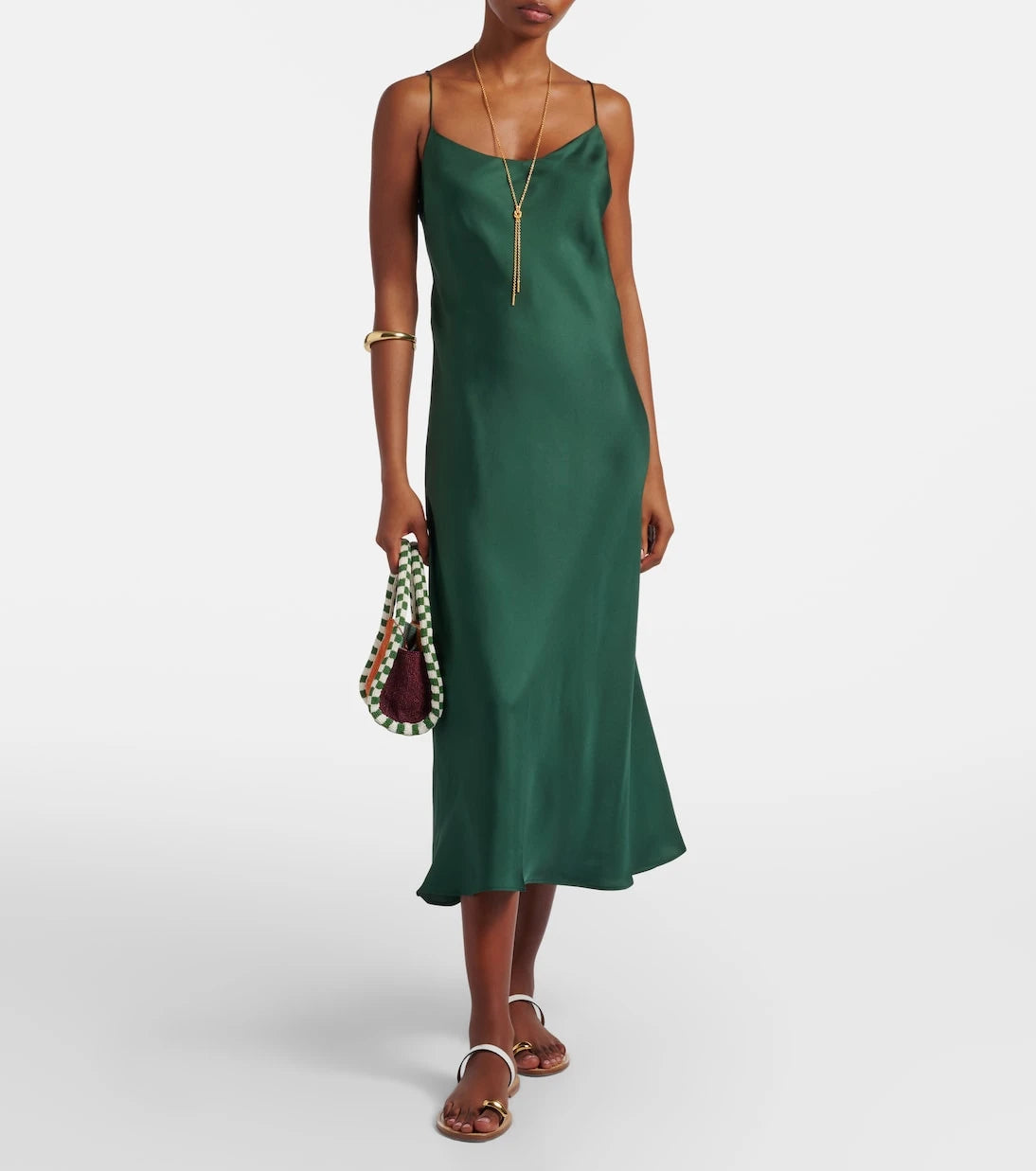 Asceno - Lille silk twill slip dress