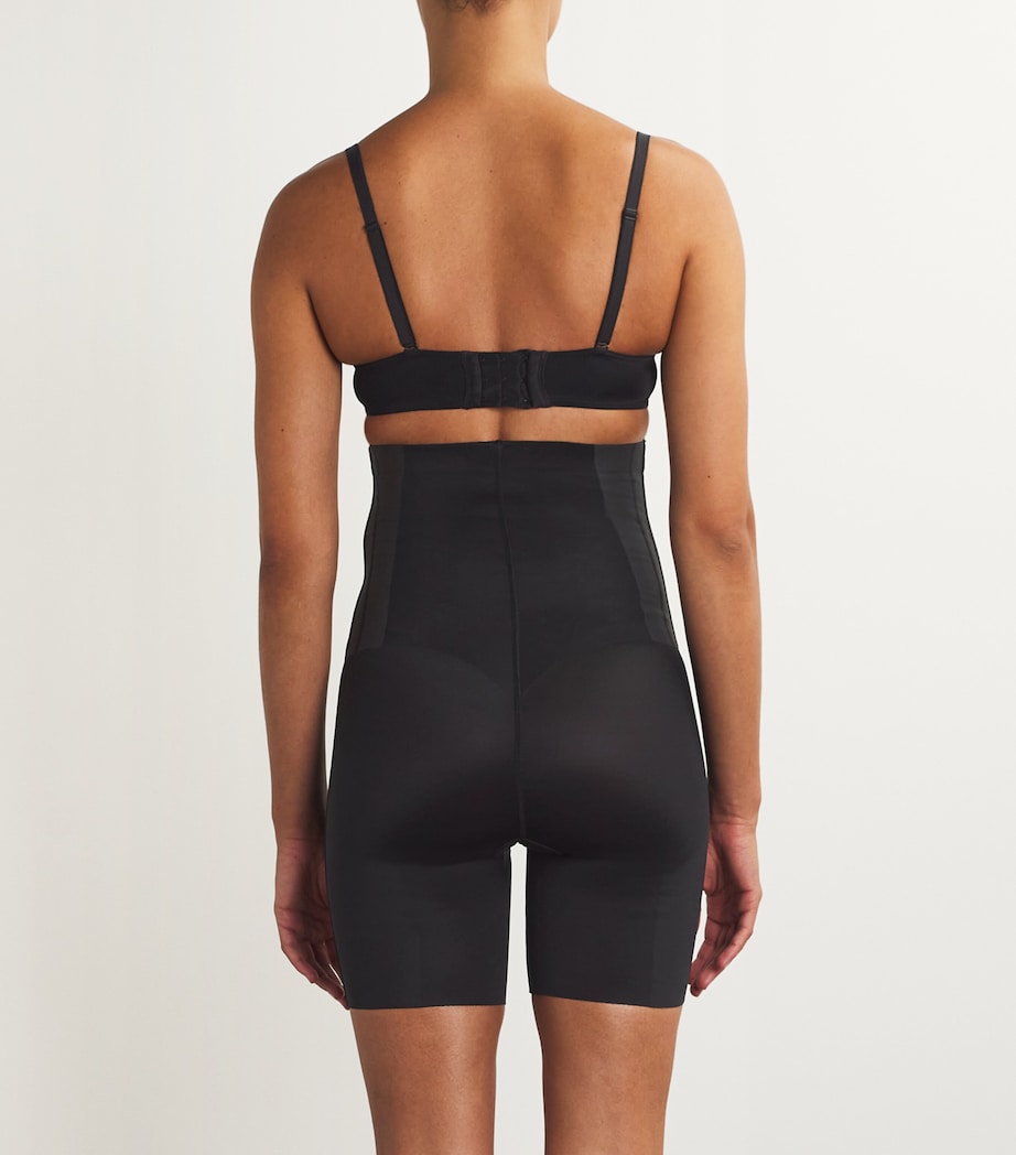 SPANX Black SPANXsupersculpt TotalContour High-Waisted Mid-Thigh Short