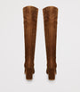 Beige Suede Glen Knee-High Boots 85