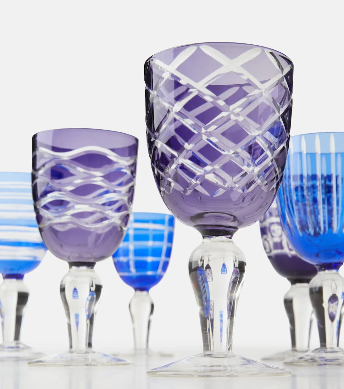 Polspotten - Cobalt set of 6 wine glasses
