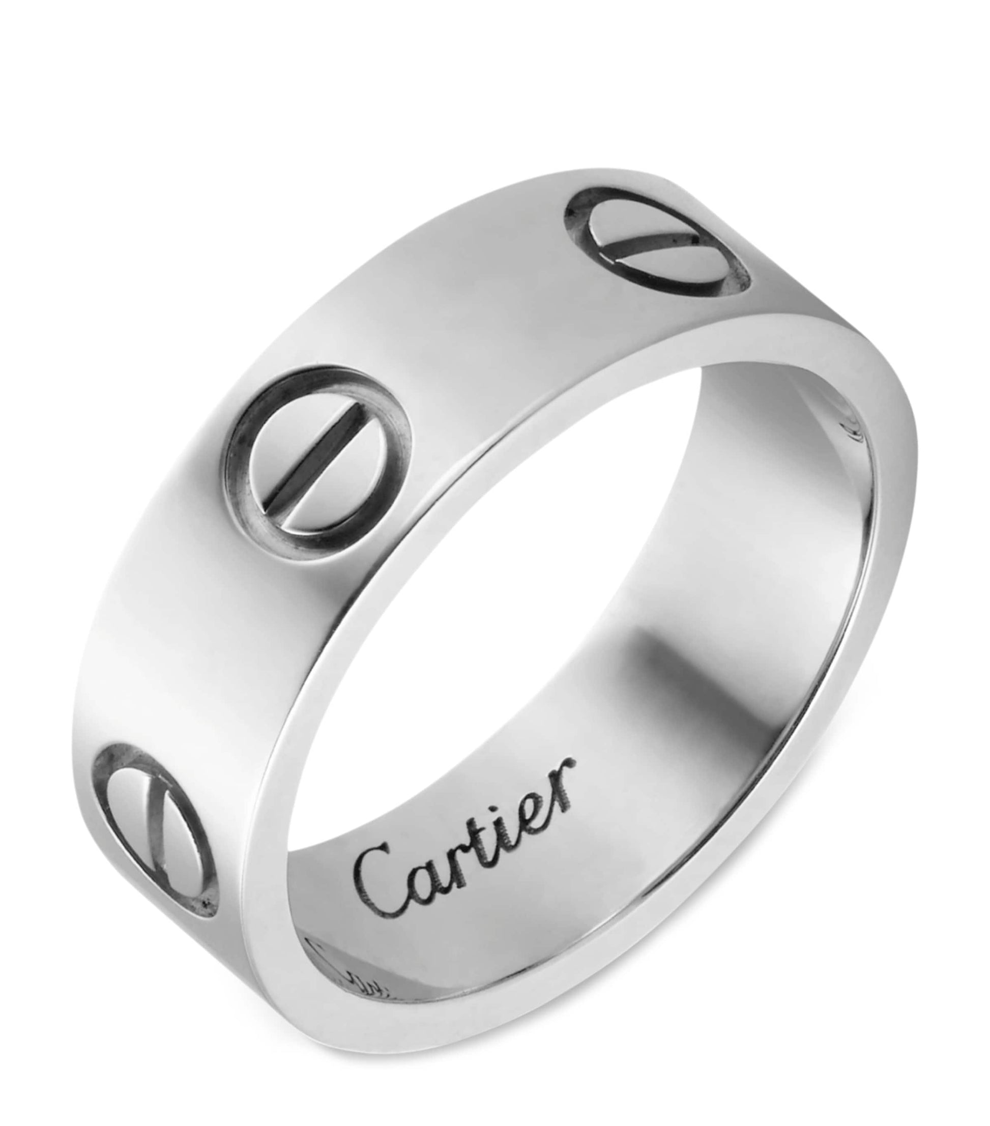 White Gold LOVE Ring