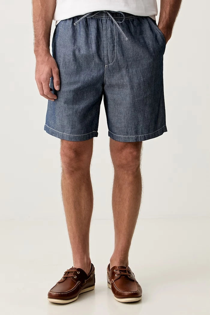 United Colors of Benetton erkek kısa pantolon, keten katkılı