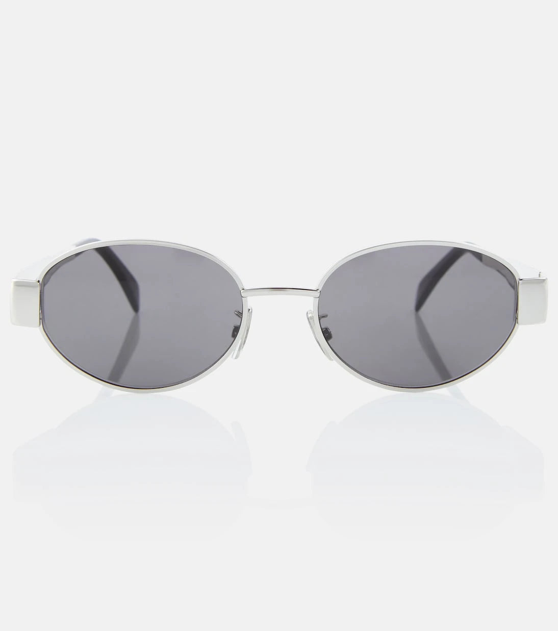 Celine Eyewear - Triomphe oval metal sunglasses