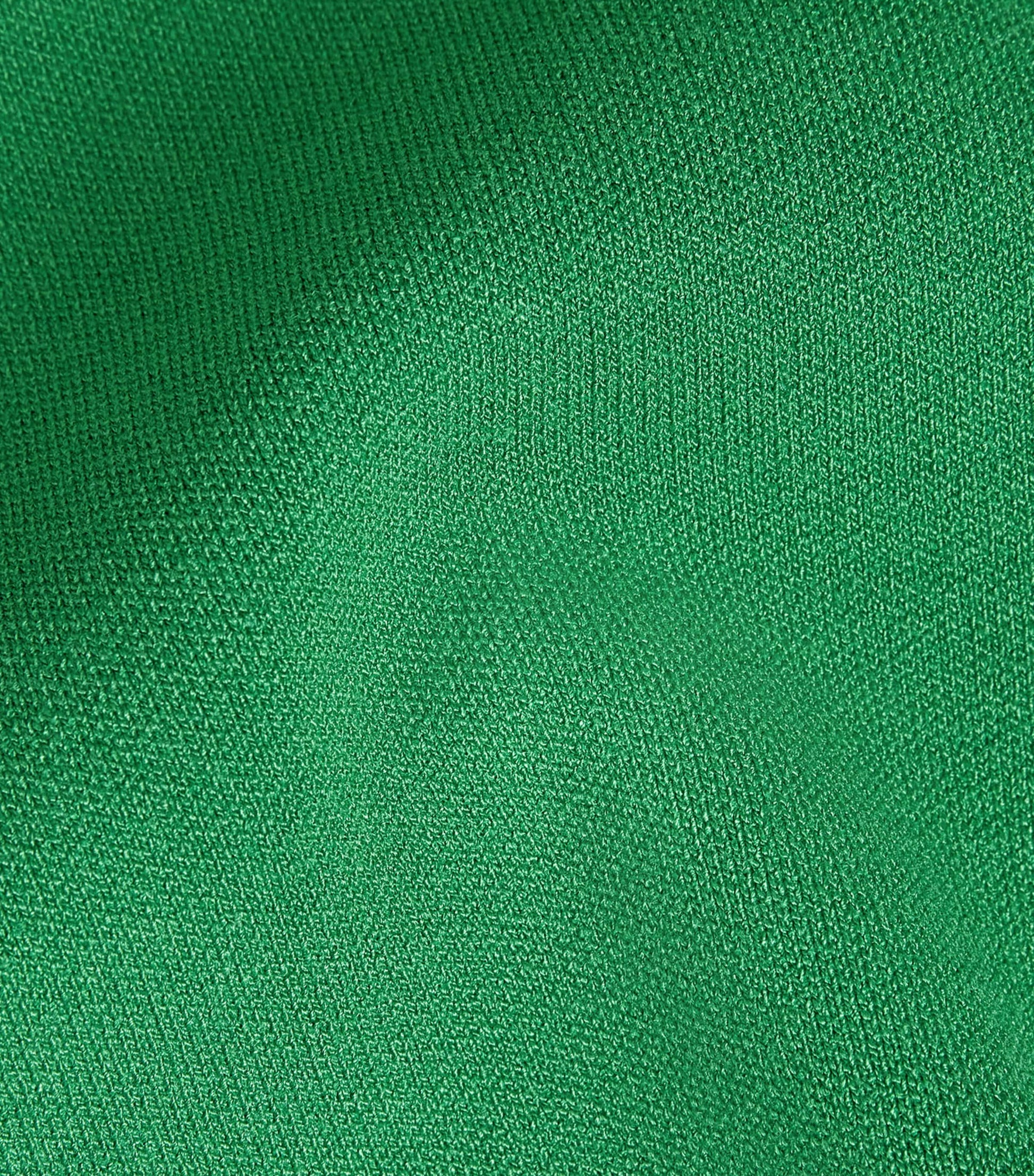 Green Knitted Crop Top