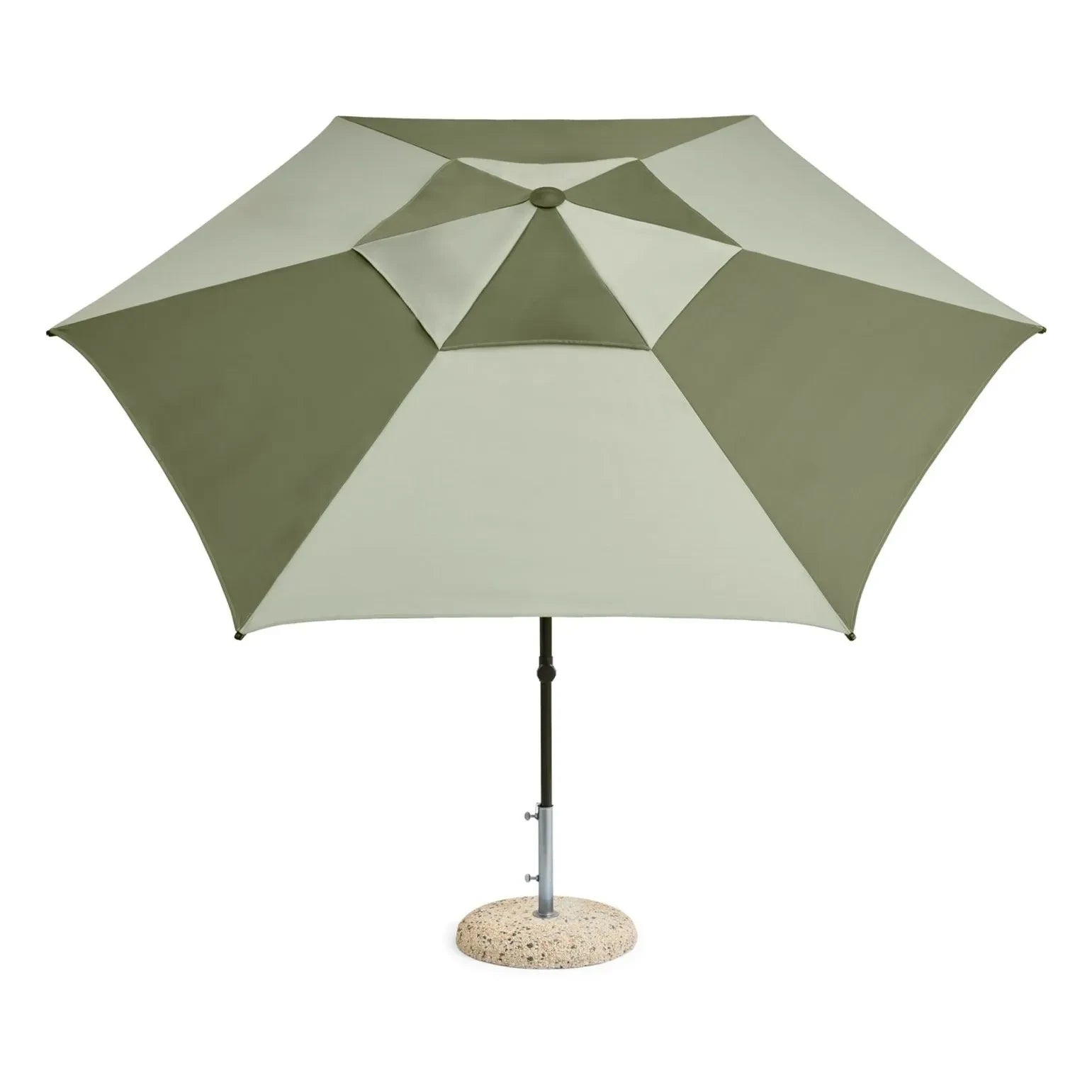 Hay - Hexagonal parasol Terrazza | Green