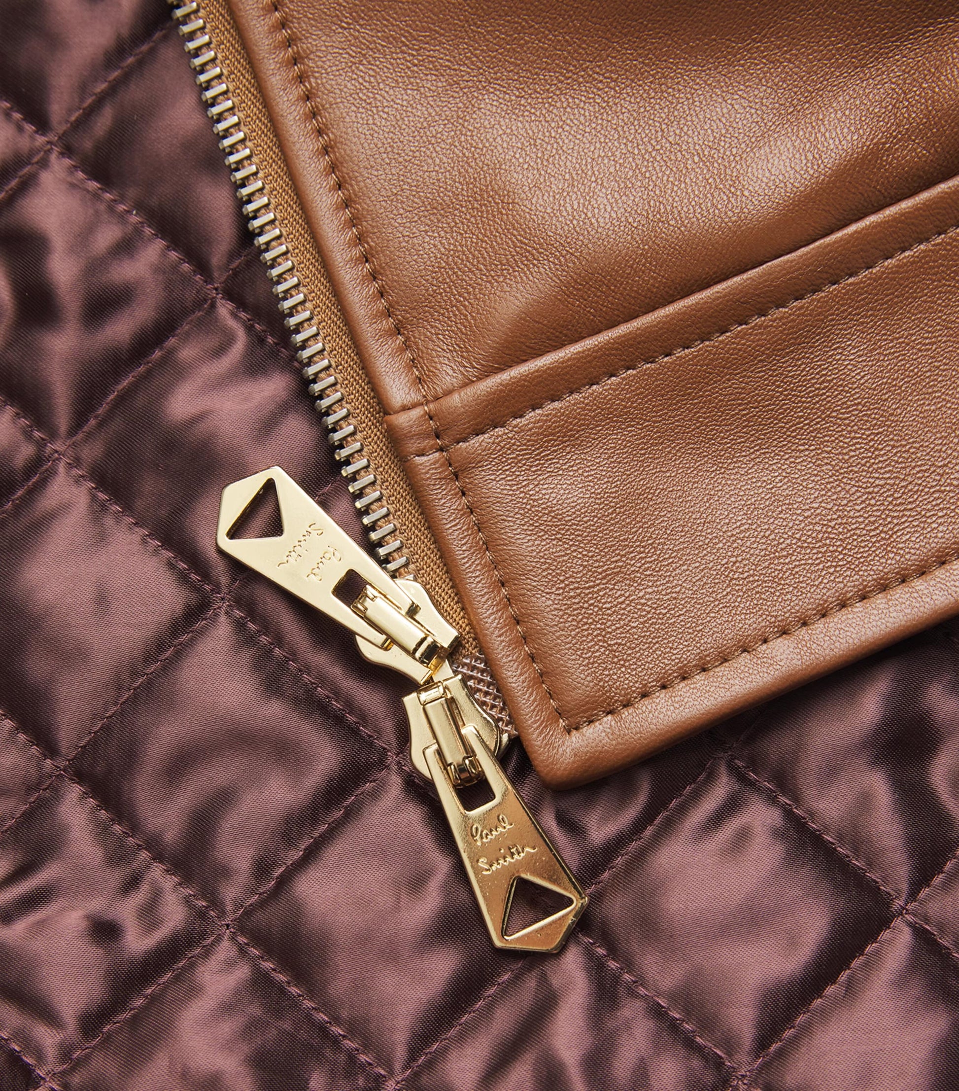 Paul Smith Brown Leather Jacket