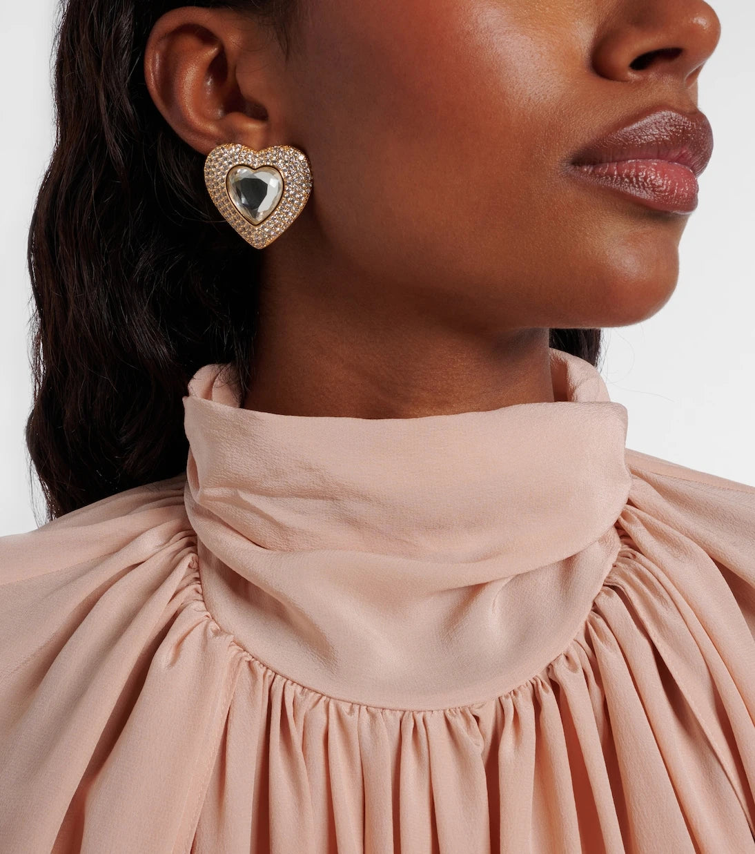 Self-Portrait - Crystal-embellished earrings