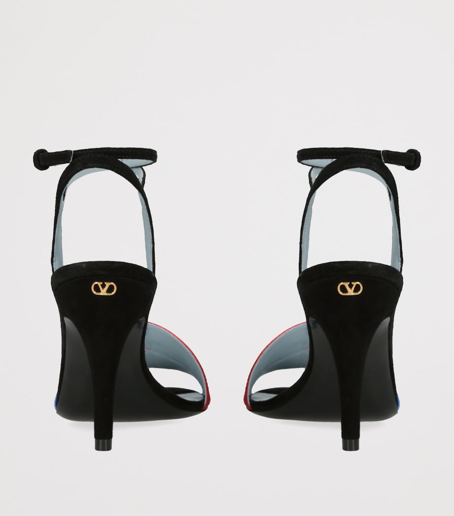 Valentino Garavani Multi Folie Foliage Heeled Sandals 85