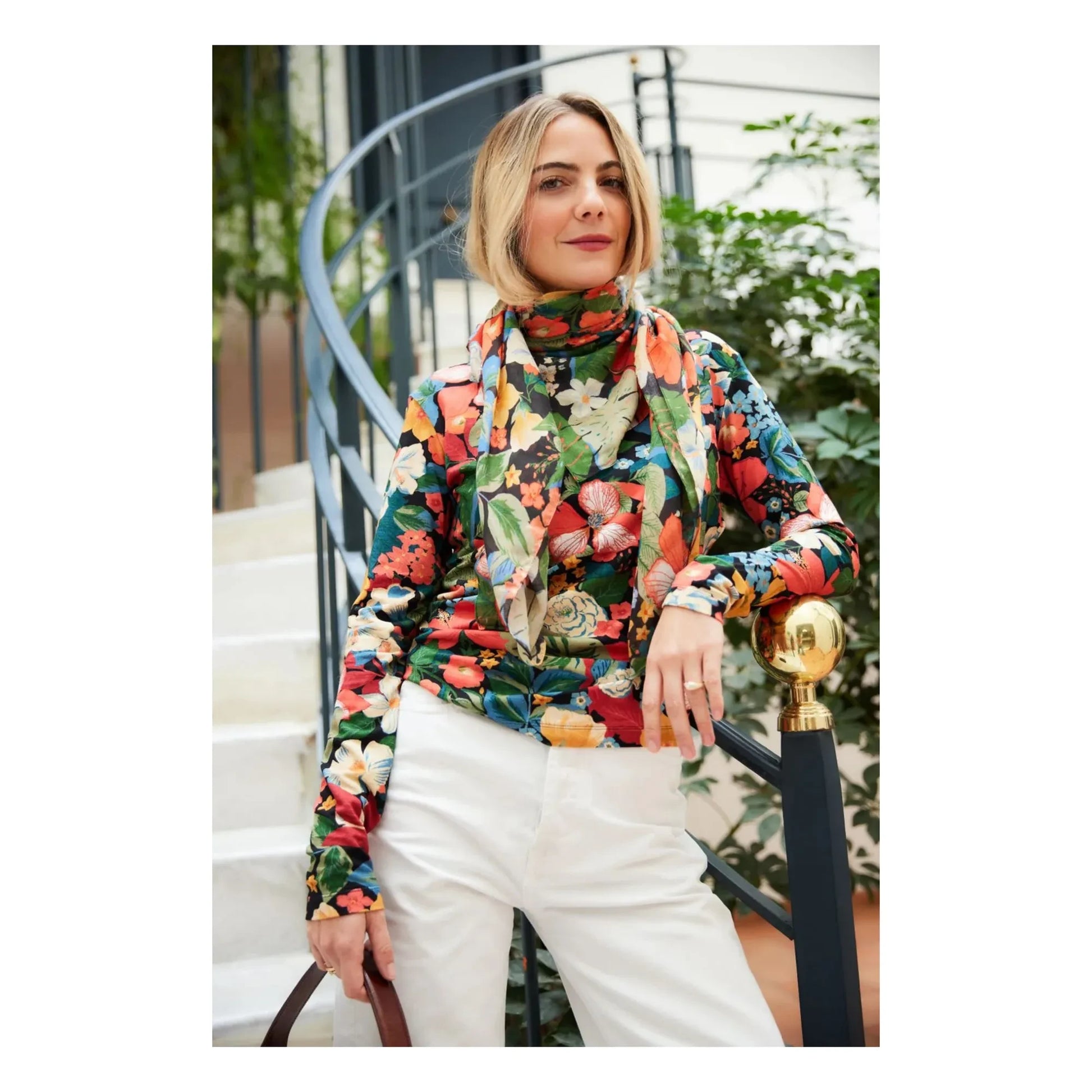 Paloma Collection - Alma Berries scarf | Green