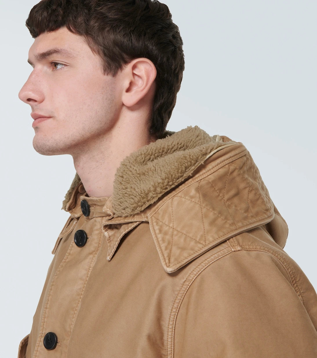 Prada - Faux fur-trimmed bomber jacket