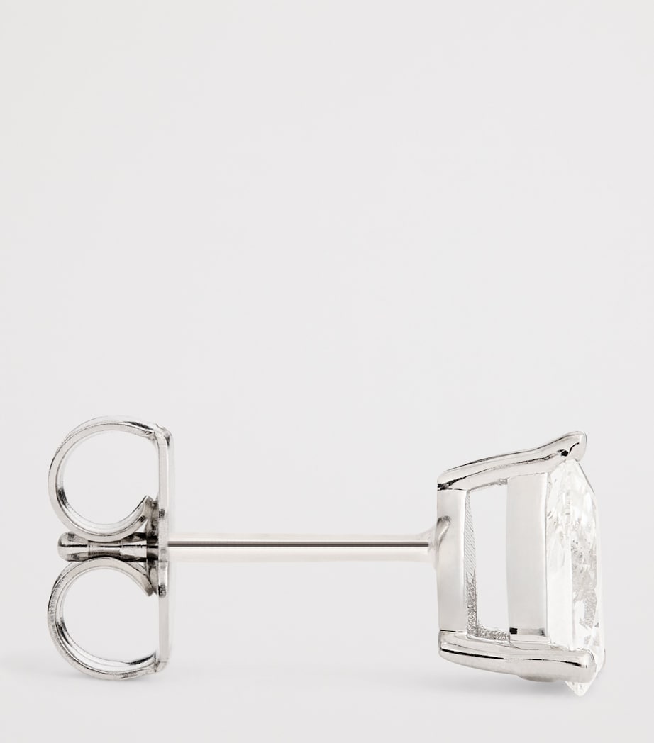 White Gold and Diamond Pear Stud Earrings (0.50ctw)