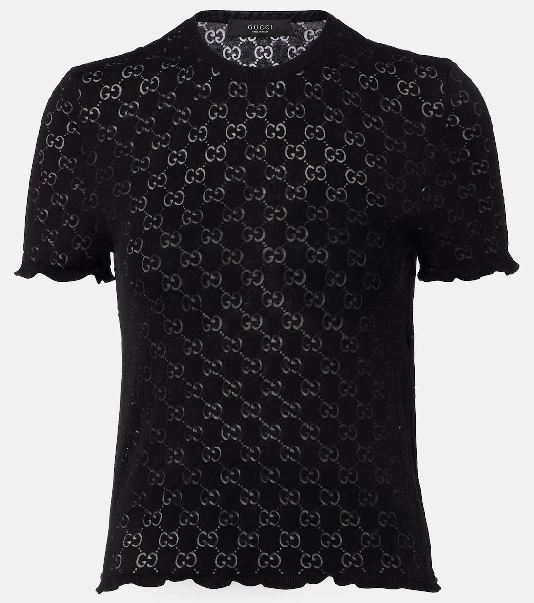 Gucci - GG cotton-blend devoré T-shirt