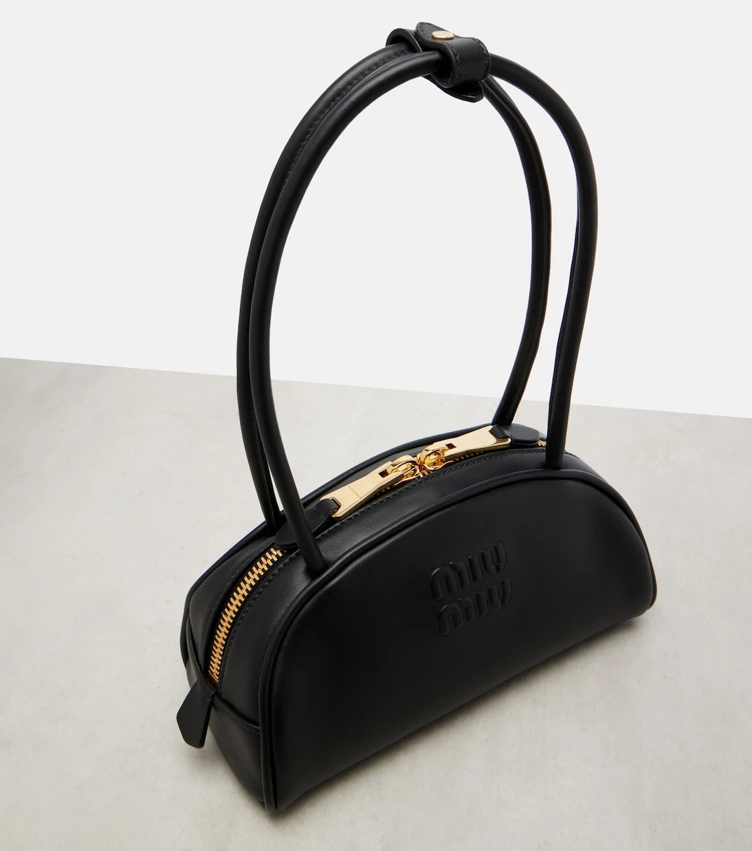 Miu Miu - Beau Small leather bowling bag