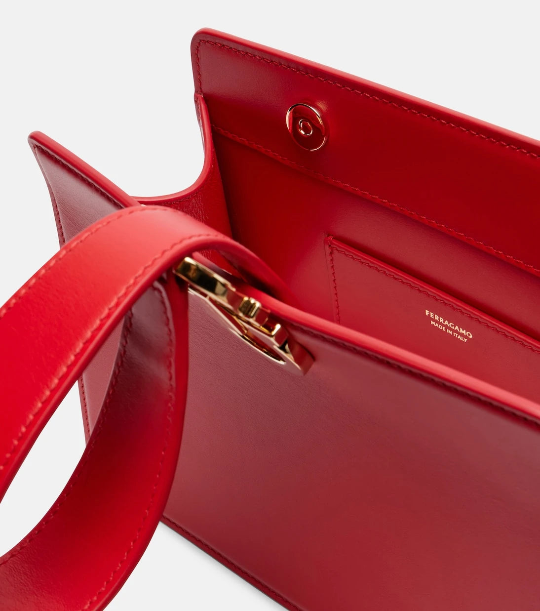 Ferragamo - Gancio Mini leather top-handle bag