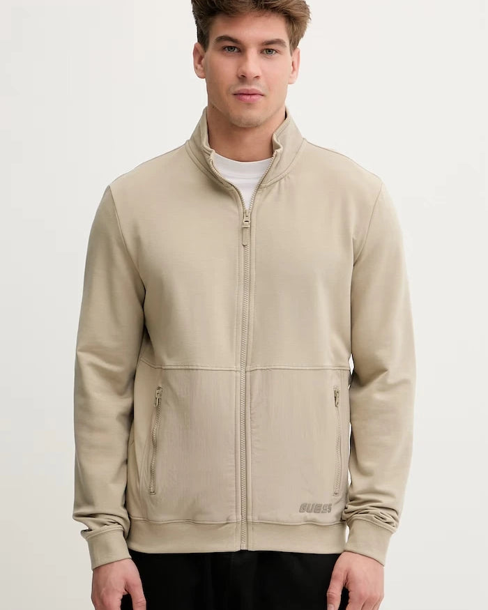 Guess fermuarlı erkek sweatshirt
