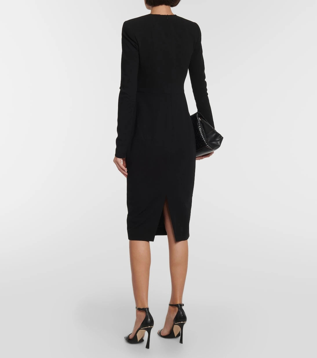 Victoria Beckham - Wool crepe midi dress