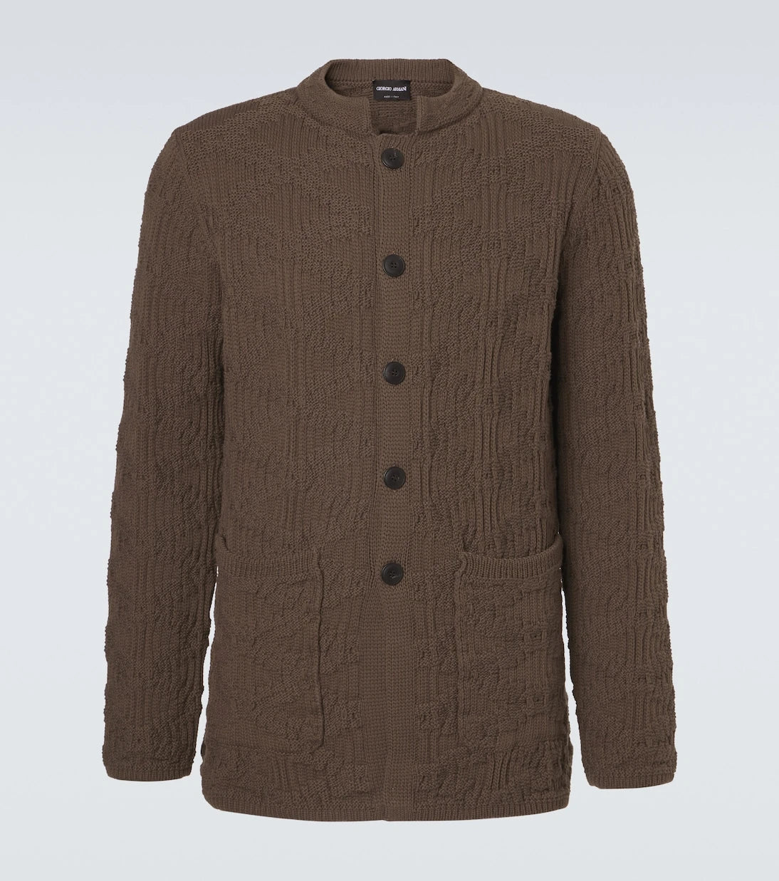 Giorgio Armani - Ribbed-knit cotton-blend cardigan