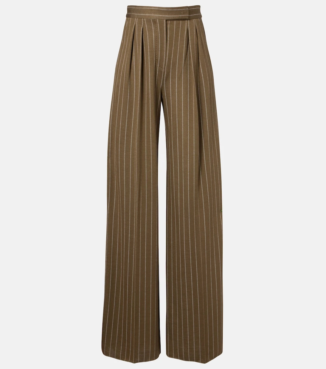 Max Mara - Pinstripe pleated wide-leg pants