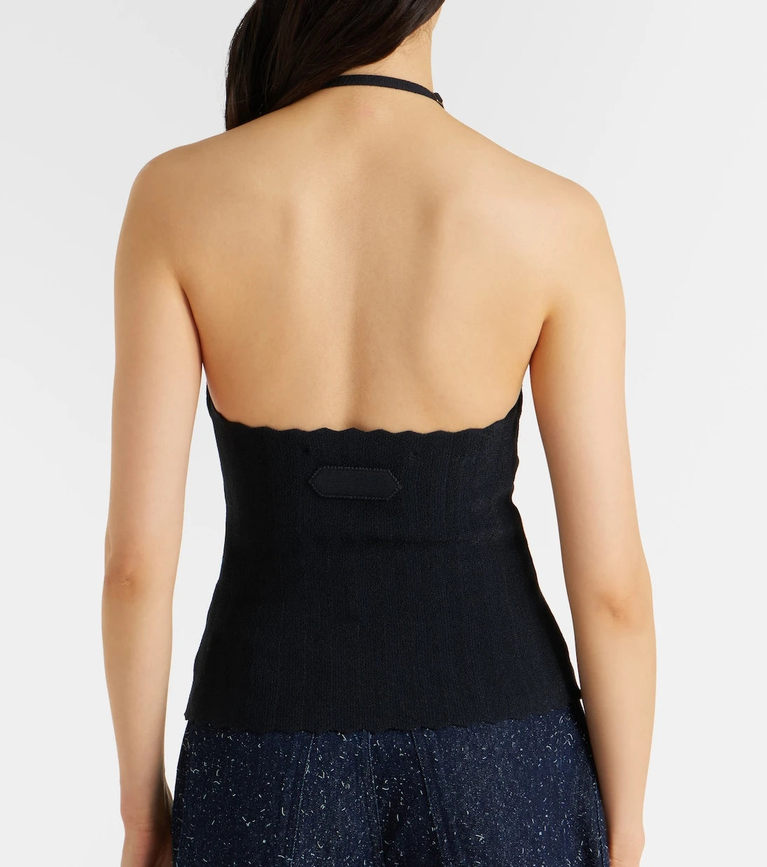 Jacquemus - Tablier knitted halterneck top