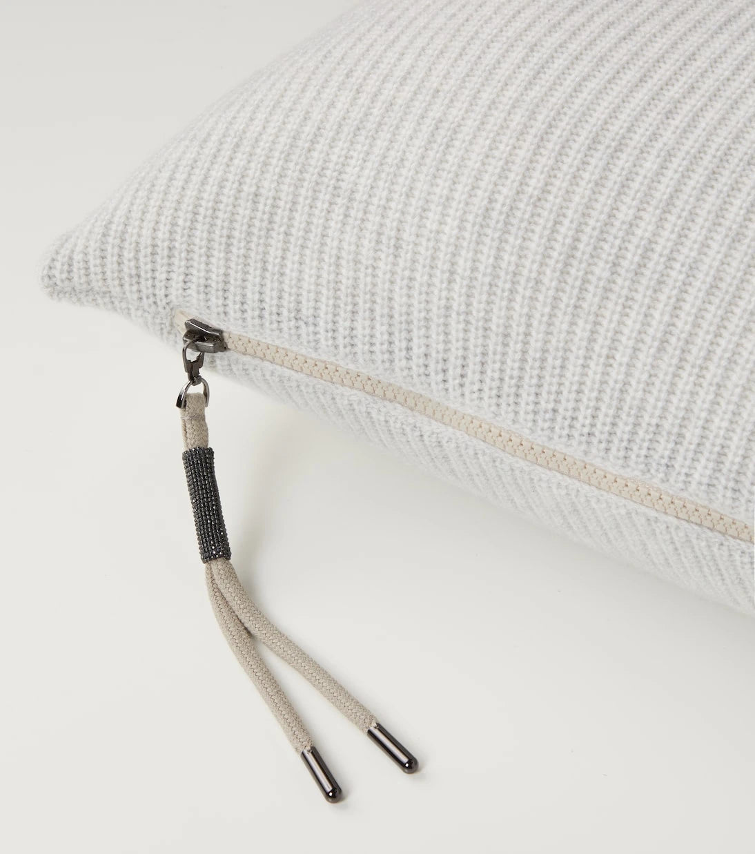 Brunello Cucinelli - Ribbed-knit cashmere pillow