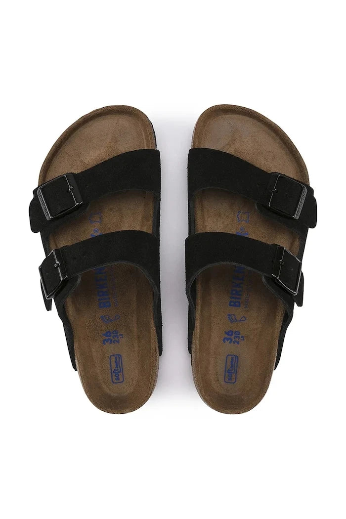 Велурени чехли Birkenstock Arizona SFB