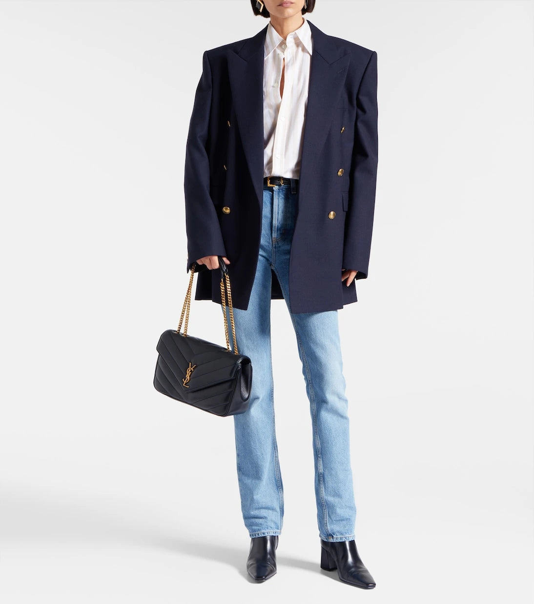 Saint Laurent - Loulou Medium leather shoulder bag